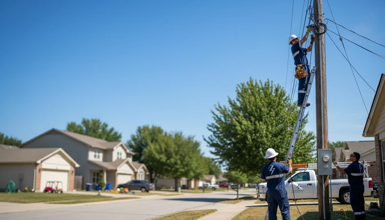 Residential electrician providing installation services in Gervais, OR
